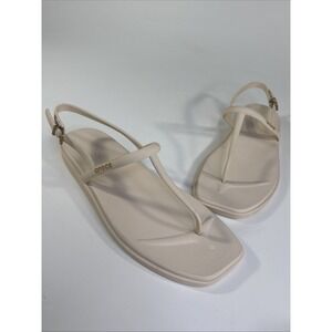 NWOT Crocs Woman's Miami Thong Sandals Chalk Dew Size 9